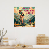 Poster Le Temps De Le Faire Souffrir En Vélo (Cuisine)