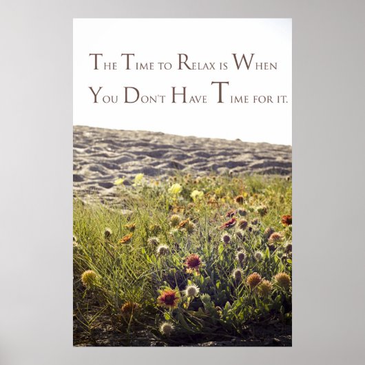 Poster Le temps de se détendre "poster" (Devant)