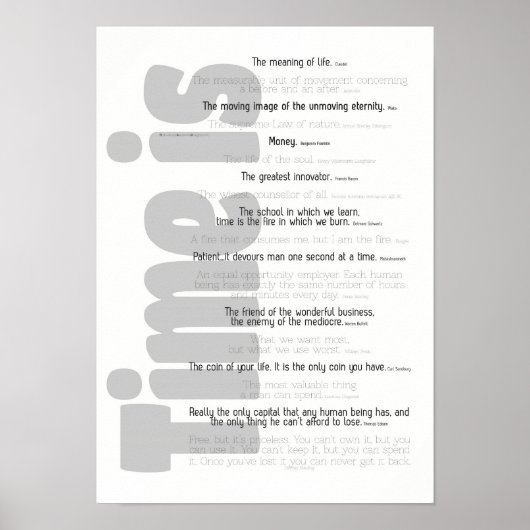 Poster - Le Temps Est. . . (Devant)