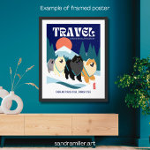 Poster LE TEMPS LES VOYAGEURS chows non encadrés ou encad