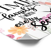 Poster Le Temps Passé En Famille Vaut La Peine Chaque Sec (Coin)