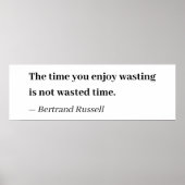 Poster Le temps que vous aimez perdre n'est pas perdu (Devant)