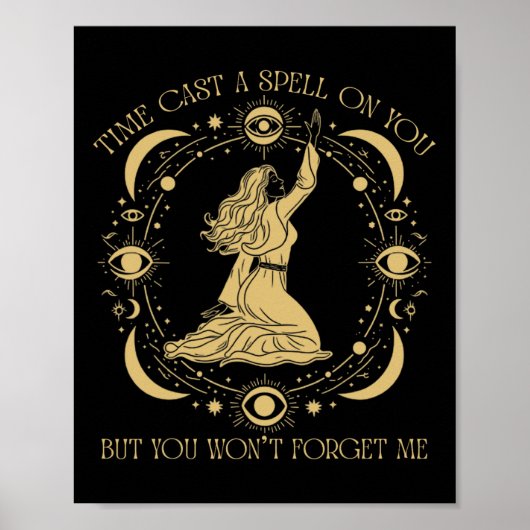 Poster Le temps vous a envoyé un sort graphique mais vous (Devant)