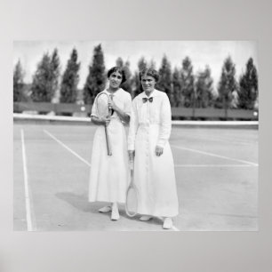 Poster Le tennis Champions, 1913 des femmes