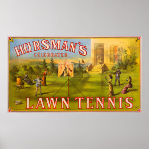 Poster Le tennis de pelouse de Horsman