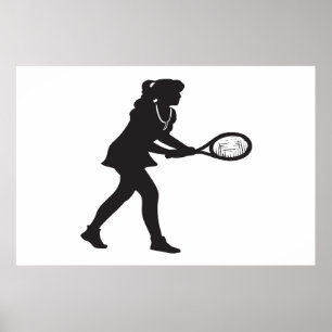 Poster Le tennis des femmes