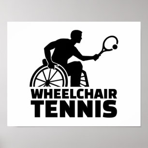 Poster Le tennis en fauteuil roulant