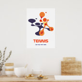 Poster le tennis est un jeu cool (Cuisine)