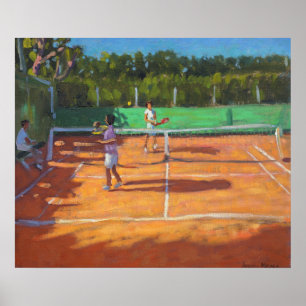 Poster Le tennis pratiquent le d'adge France 2013 de