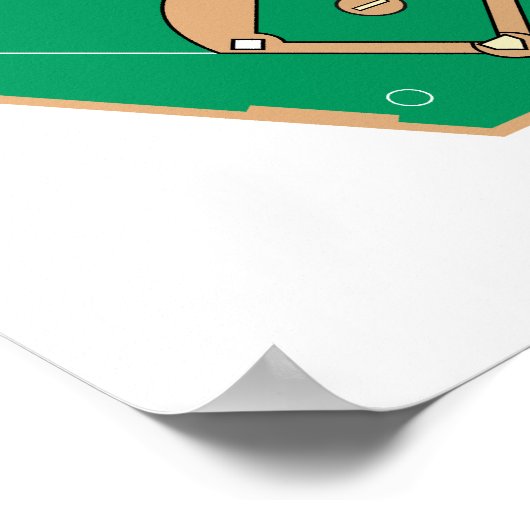 Poster Le terrain de baseball (Coin)