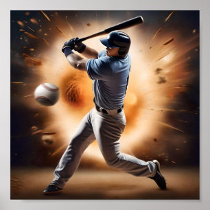 Poster Le terrain de baseball Thunder,