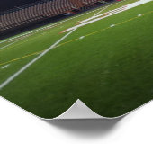 Poster Le terrain de football éclairé (Coin)