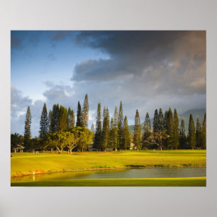Poster Le terrain de golf Makai à Princeville