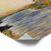 Poster Le terrain de tulipe de Monet en Hollande (Coin)