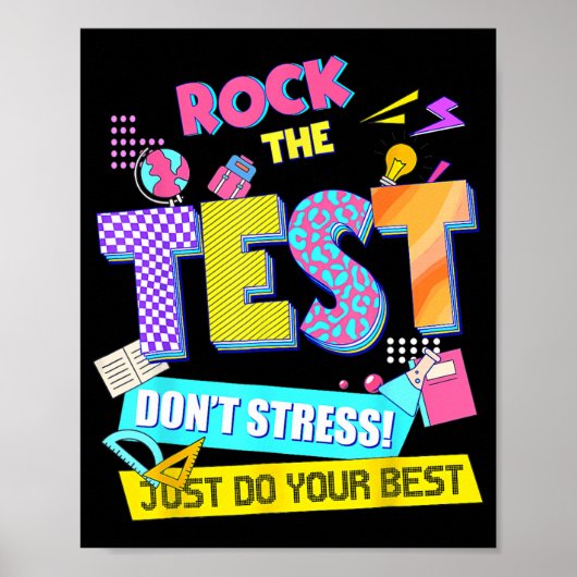 Poster Le test de stress de jour Enseignants (Devant)