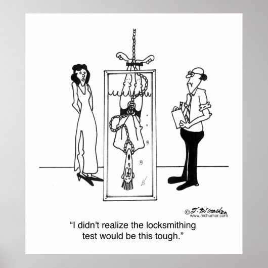 Poster Le Test De Verrouillage Est Difficile (Devant)