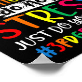 Poster Le Test Faites Votre Meilleur Test Jour Enseignant (Coin)