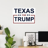 Poster Le Texas pour Trump (Bureau à domicile)