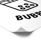 Poster Le thé bulle est la solution (Coin)