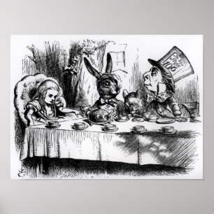Poster Le thé du chapelier fou