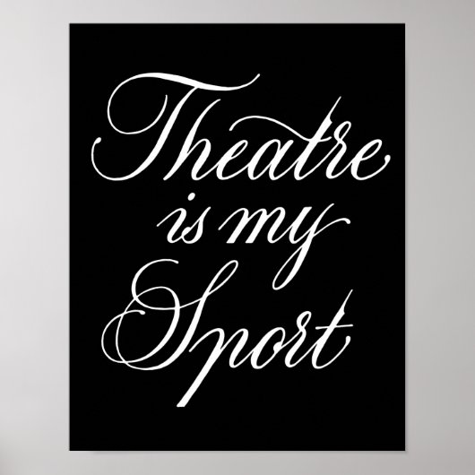 Poster Le Théâtre Est Mon Sport (Devant)