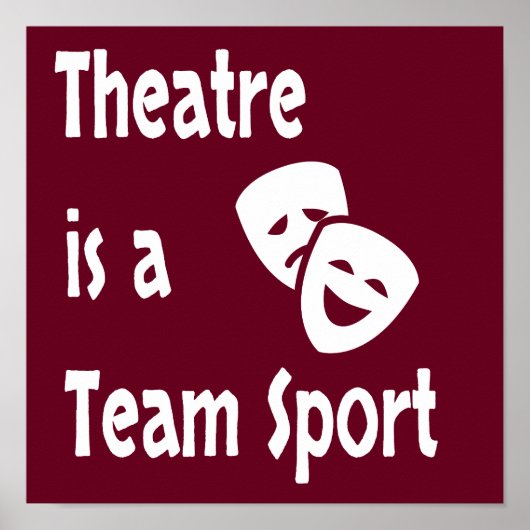 Poster Le théâtre est un sport d'équipe, acteur, acteur, (Devant)