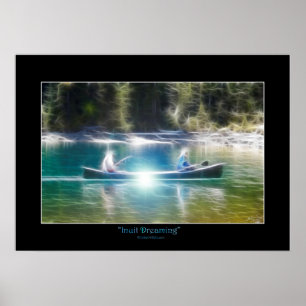 Poster Le thème de l'art autochtone des Inuits