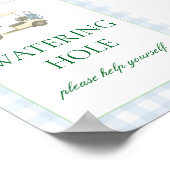 Poster Le thème du golf Étiquette aquatique (Coin)