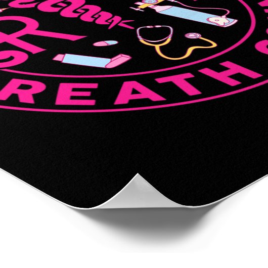 Poster Le Thérapeute Respiratoire Fait Chaque Compteur Re (Coin)