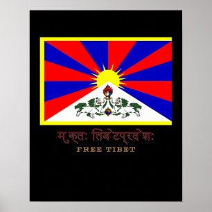 POSTER LE THIBET LIBRE