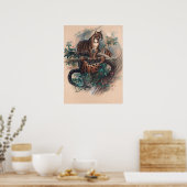 Poster Le tigre nuageux par Joseph Wolf (Cuisine)