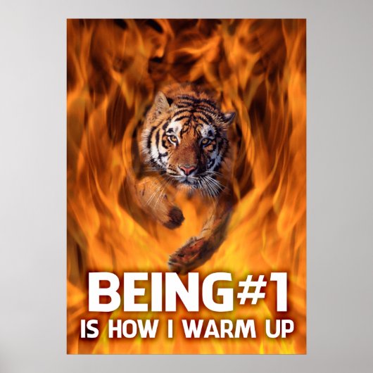 Poster Le tigre saute à travers les flammes (Devant)