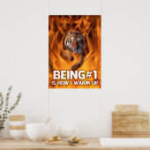 Poster Le tigre saute à travers les flammes (Cuisine)
