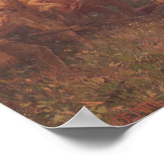 Poster Le tir du général Braddock (Coin)