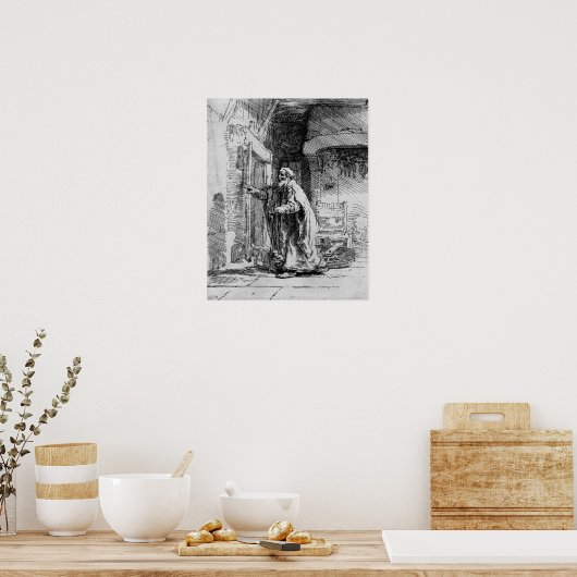 Poster Le Tobit aveugle, 1651 (Cuisine)