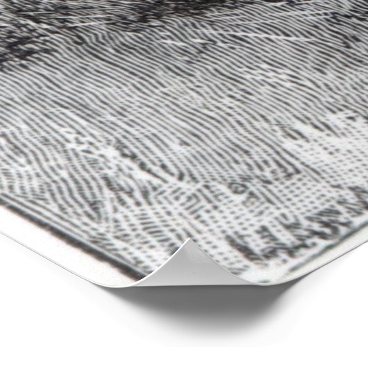 Poster Le tombeau de Hogarth dans le cimetière de Chiswic (Coin)