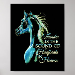 Poster Le Tonnerre Est Le Bruit Des Hoofbeats Au Ciel