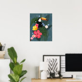 Poster Le Toucan tropical en pleine nature (Bureau à domicile)