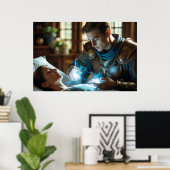 Poster Le toucher de guérison (Bureau à domicile)