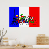Poster Le Tour Arrive à Paris (Cuisine)