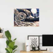 Poster Le tourbillon des amoureux de William Blake illust (Bureau à domicile)