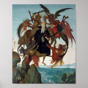 Poster Le tourment St Anthony Michelangelo Buonarroti