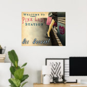 Poster Le train (Bureau à domicile)