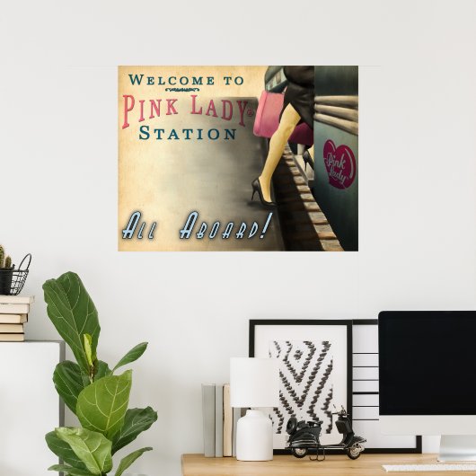 Poster Le train (Bureau à domicile)