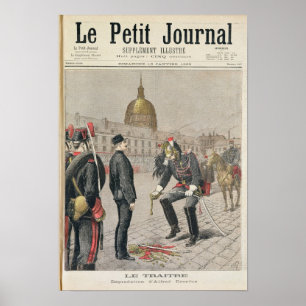Poster Le traître la dégradation d'Alfred Dreyfus