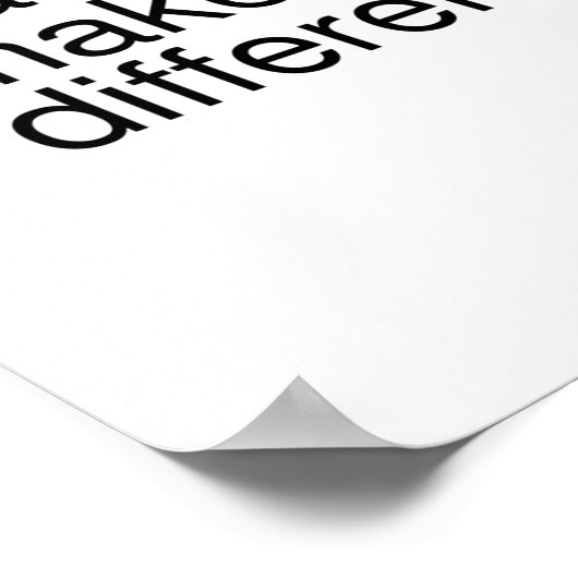 Poster Le travail acharné fait la différence. (Coin)