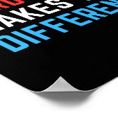 Poster Le travail acharné fait la différence. (Coin)