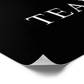 Poster Le travail d'équipe est l'affiche motivationnelle (Coin)