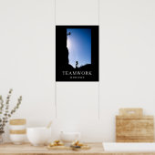 Poster Le travail d'équipe est l'affiche motivationnelle (Cuisine)