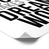 Poster Le Travail D'Équipe Fait Le Travail De Rêve (Coin)